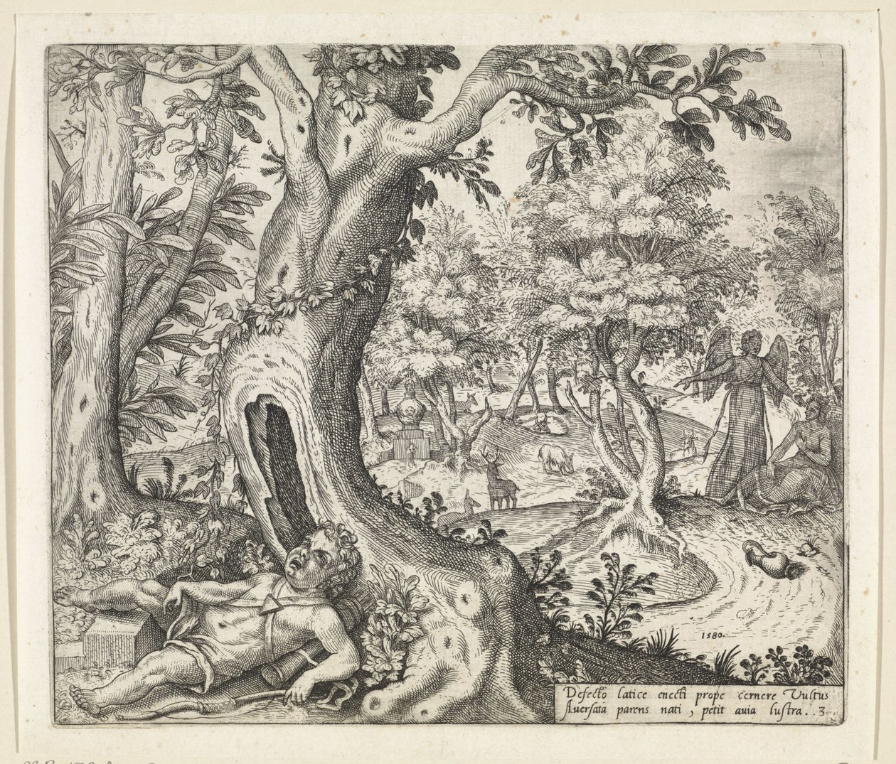 Hagar e Ishmael no deserto
História de Hagar e Ishmael (título da série) de Willem Thibaut