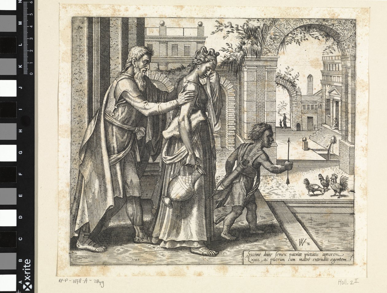 Expulsão de Hagar e Ishmael
História de Hagar e Ishmael (título da série) de Willem Thibaut