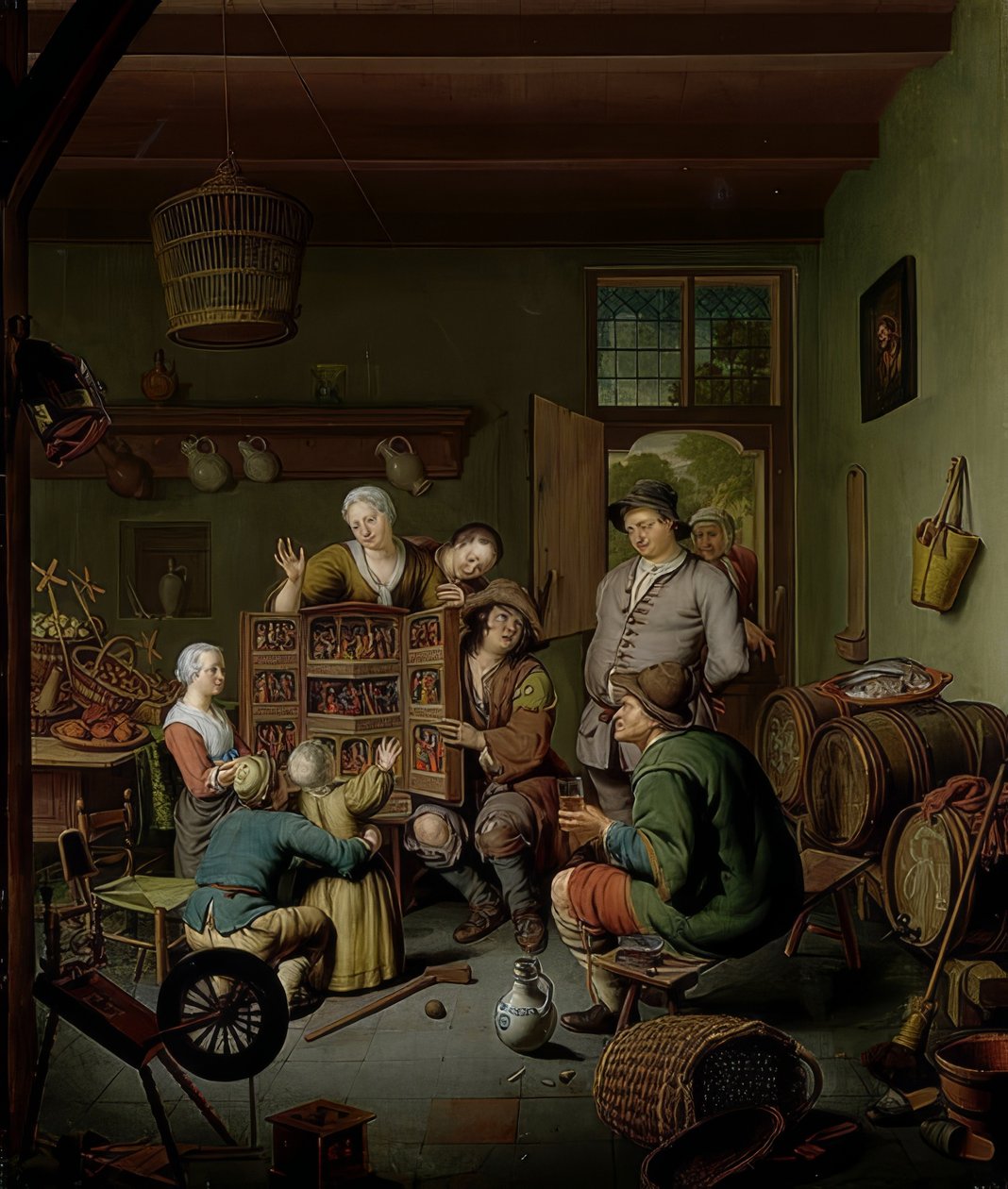 A caixa de raridade ( T Fraay Curieus). 1718 de Willem Van Mieris