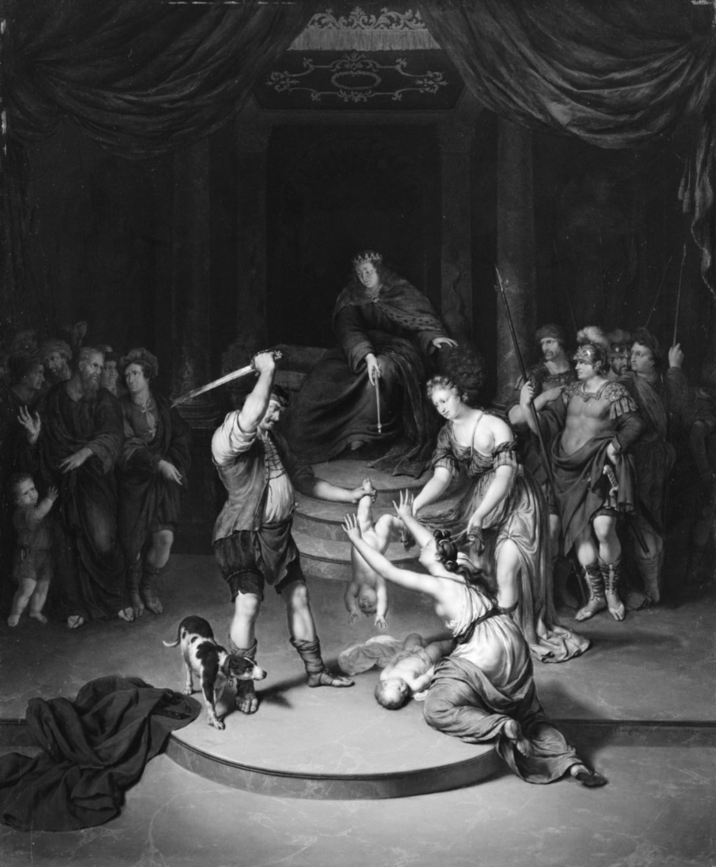 O julgamento de Salomão de Willem Van Mieris
