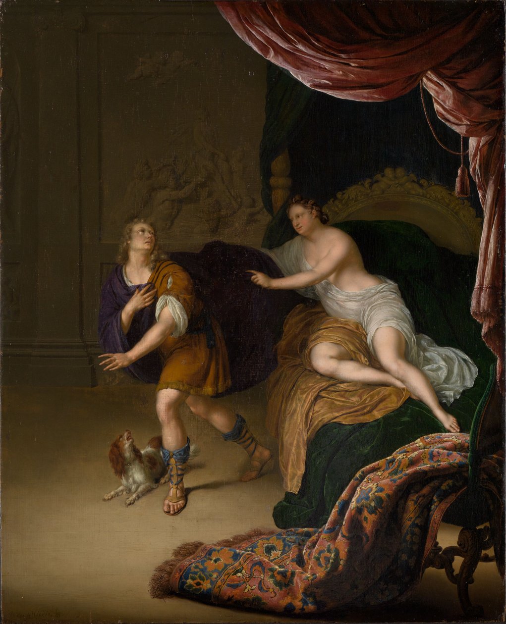 José e a mulher de Potifar de Willem Van Mieris