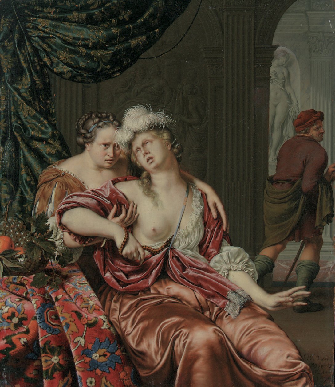 A morte de Cleópatra, 1694 de Willem Van Mieris