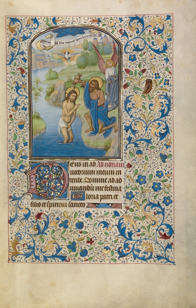 Die Taufe Christi de Willem Vrelant