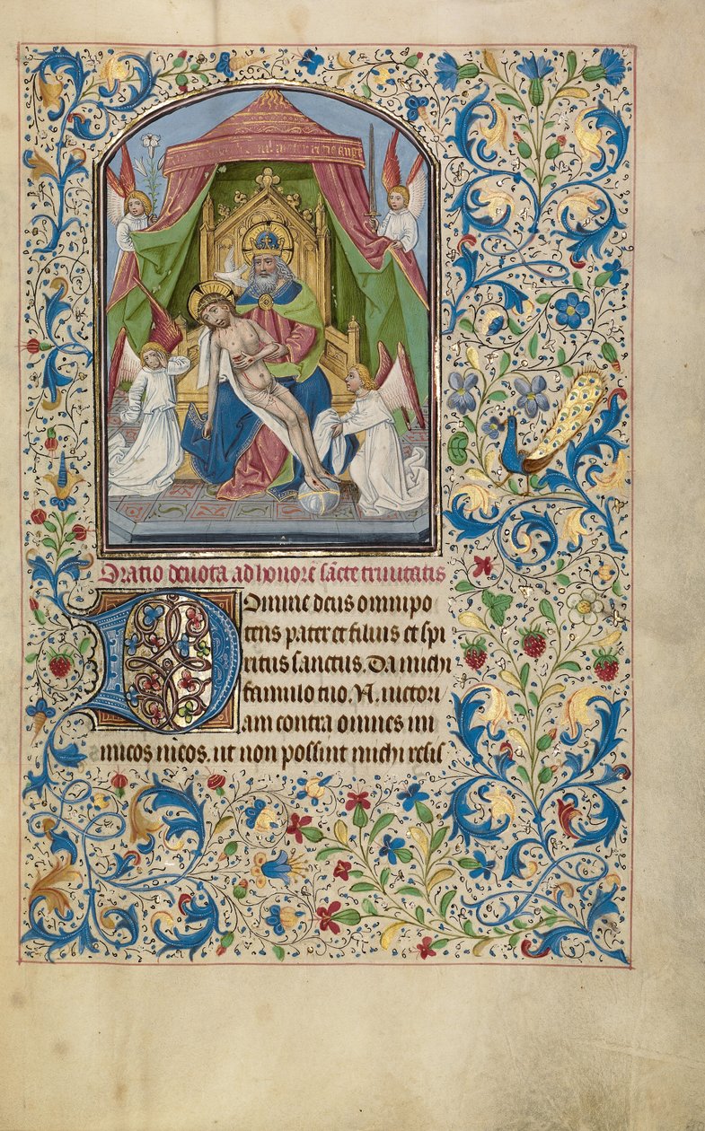 Der Gnadenthron Dreifaltigkeit de Willem Vrelant
