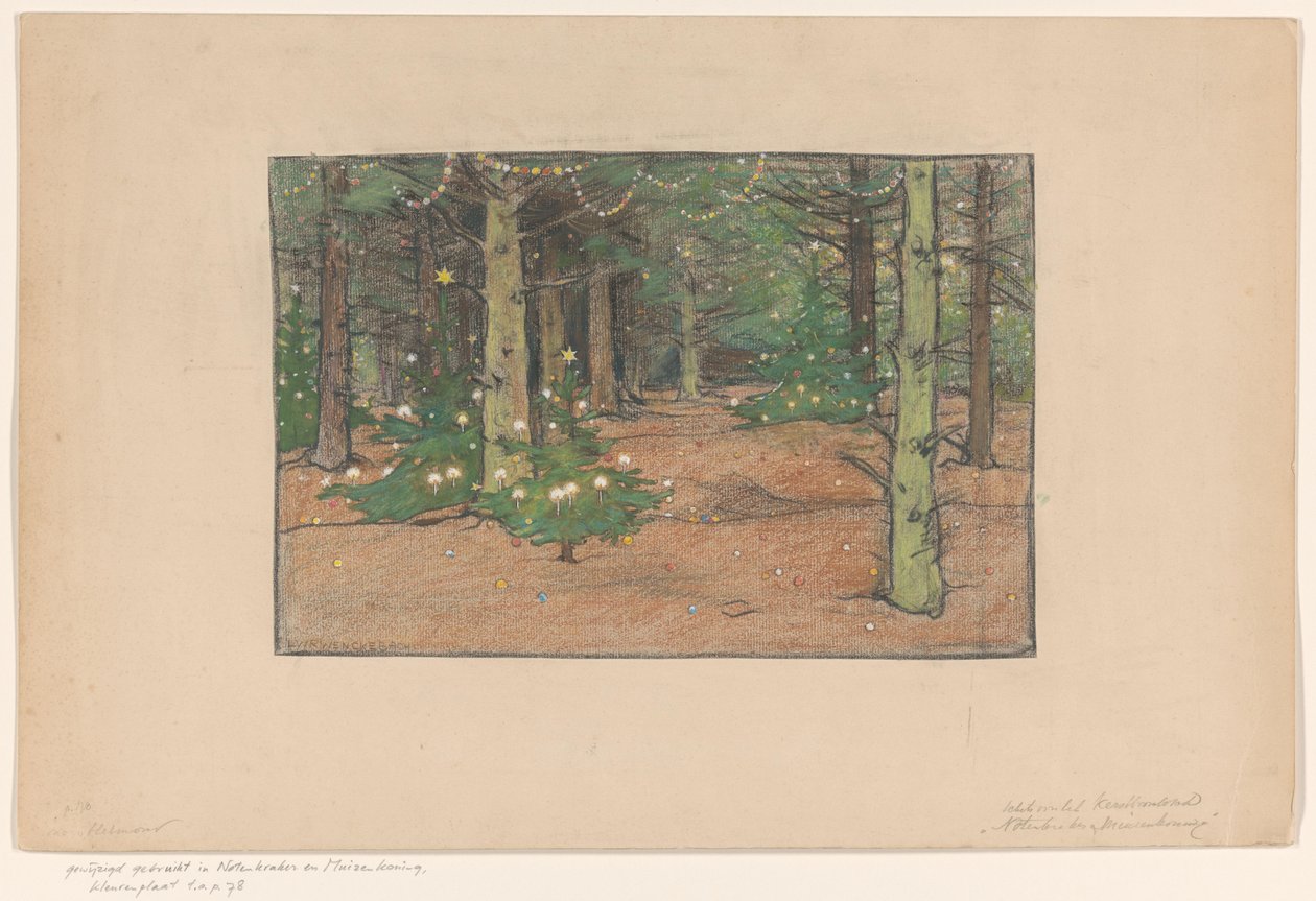 floresta de árvores de natal de Ludwig Willem Reymert Wenckebach
