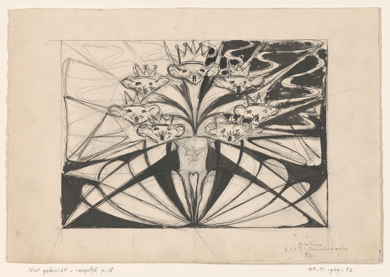 Sete cabeças de rato coroadas de Ludwig Willem Reymert Wenckebach