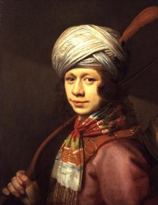 Um Jovem Arqueiro (óleo sobre painel) de Willem Willemsz. van der Vliet