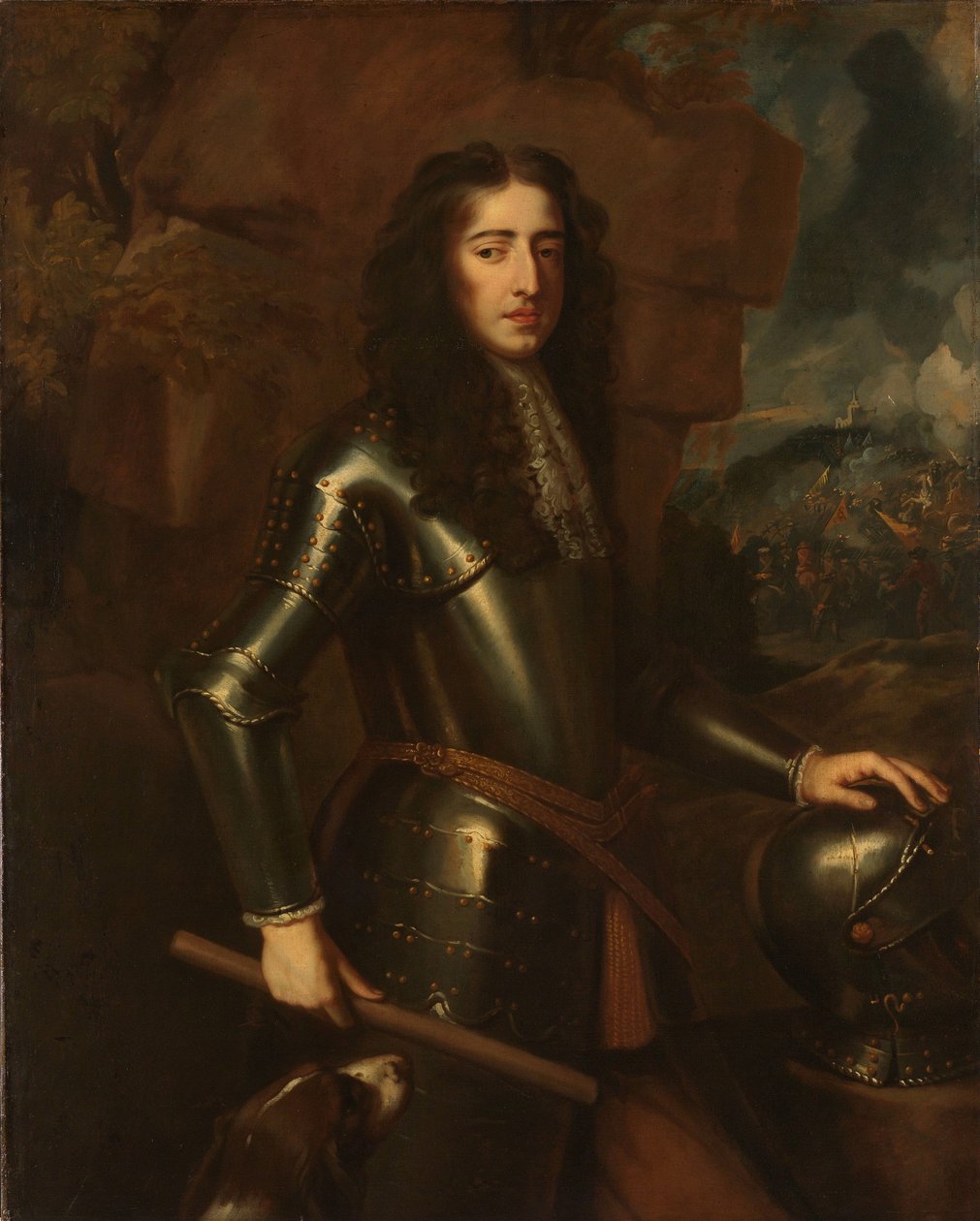 Retrato de Guilherme III (1650-1702), Príncipe de Orange de Willem Wissing (manner of)