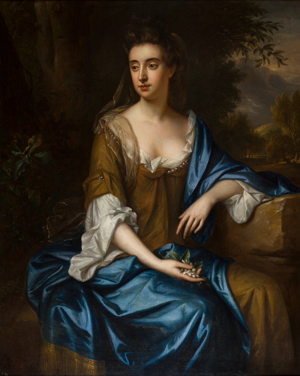 Retrato de uma Senhora Desconhecida, c.1675-87 (óleo sobre tela) de Willem Wissing