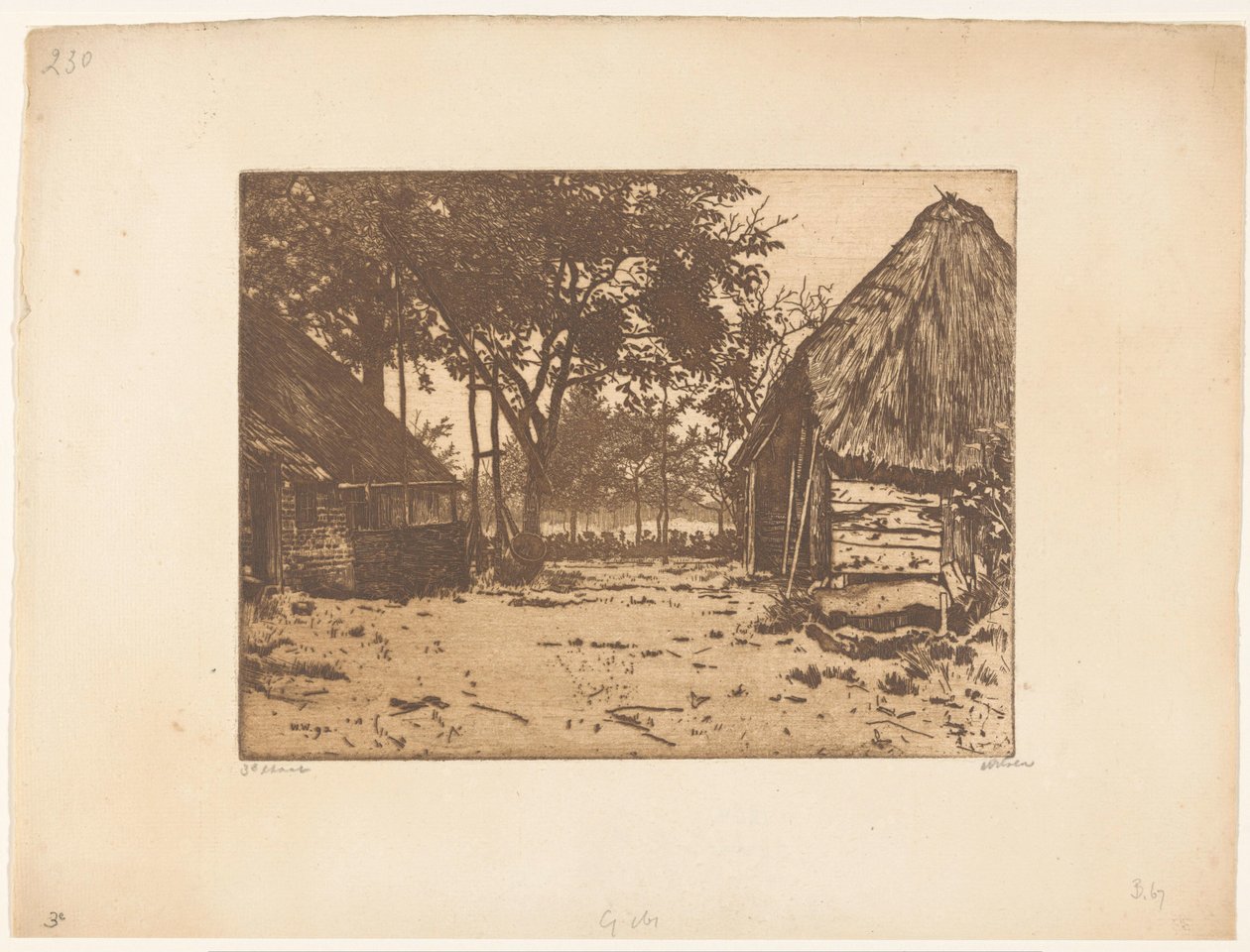 Quinta em Brabante de Willem Witsen (signed by artist)
