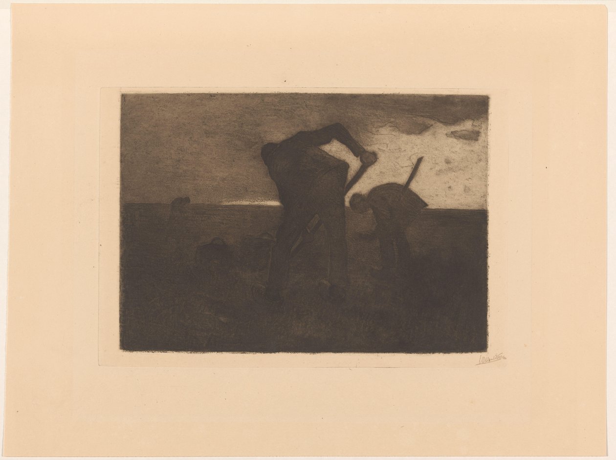 Três colhedoras de batatas de Willem Witsen (signed by artist)