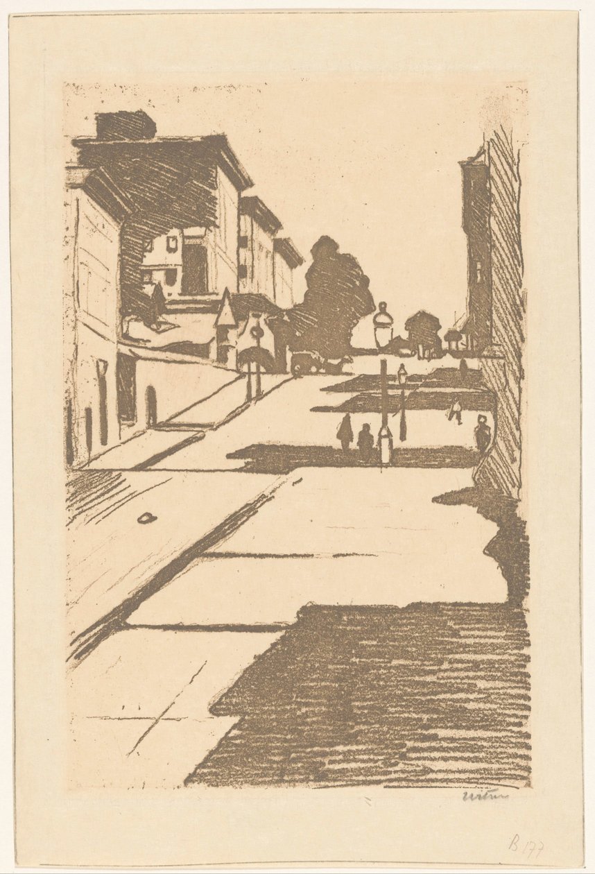 Vista da Rua Maison e do hotel Fairmont em São Francisco de Willem Witsen (signed by artist)