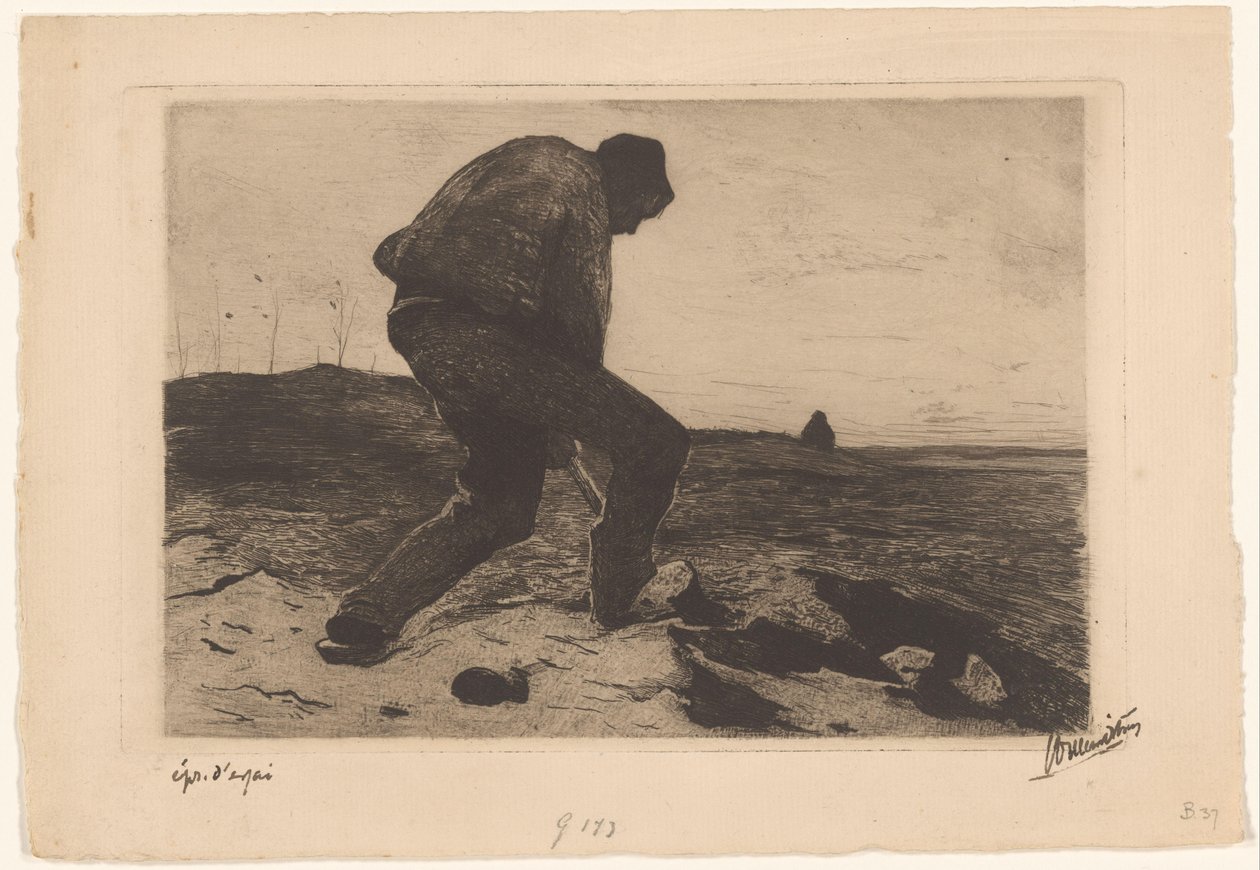 Heiwerker de Willem Witsen (signed by artist)