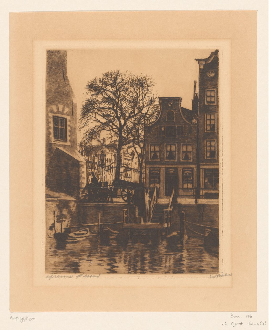 Persuasão no Montelbaanstoren em Amsterdã de Willem Witsen (signed by artist)