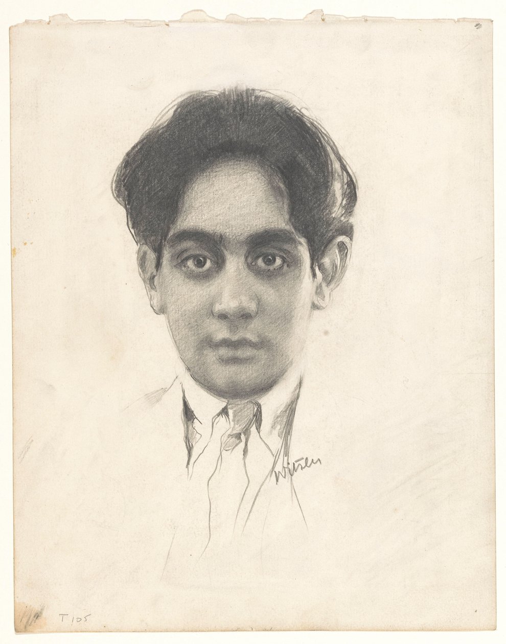 Portret de Karamjit Singh Sahib Bahadur, príncipes de Kapurthala de Willem Witsen (signed by artist)