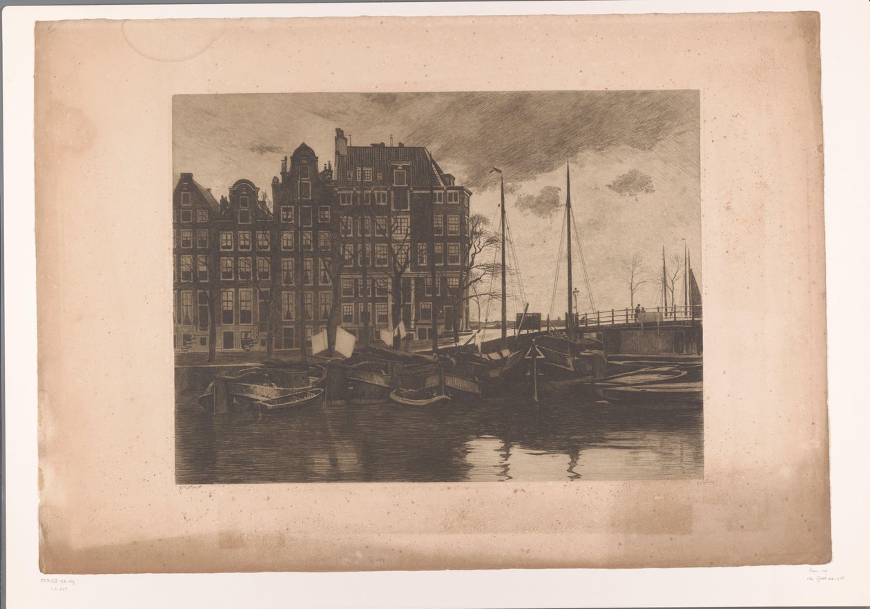 Dentro, Amsterdã, com cera ondulante nos navios Dentro de mim de Willem Arnoldus Witsen