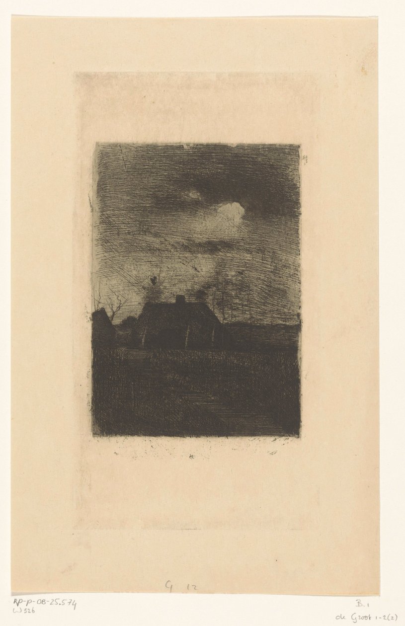 Fazenda à noite de Willem Arnoldus Witsen