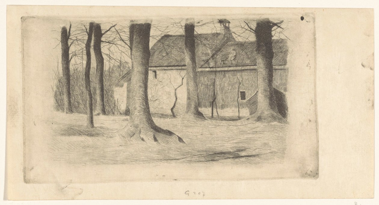 Árvores em uma casa de Willem Arnoldus Witsen