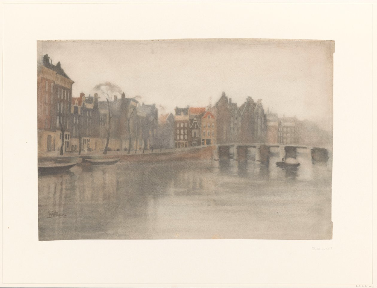 O Velho Waal em Amsterdã de Willem Arnoldus Witsen