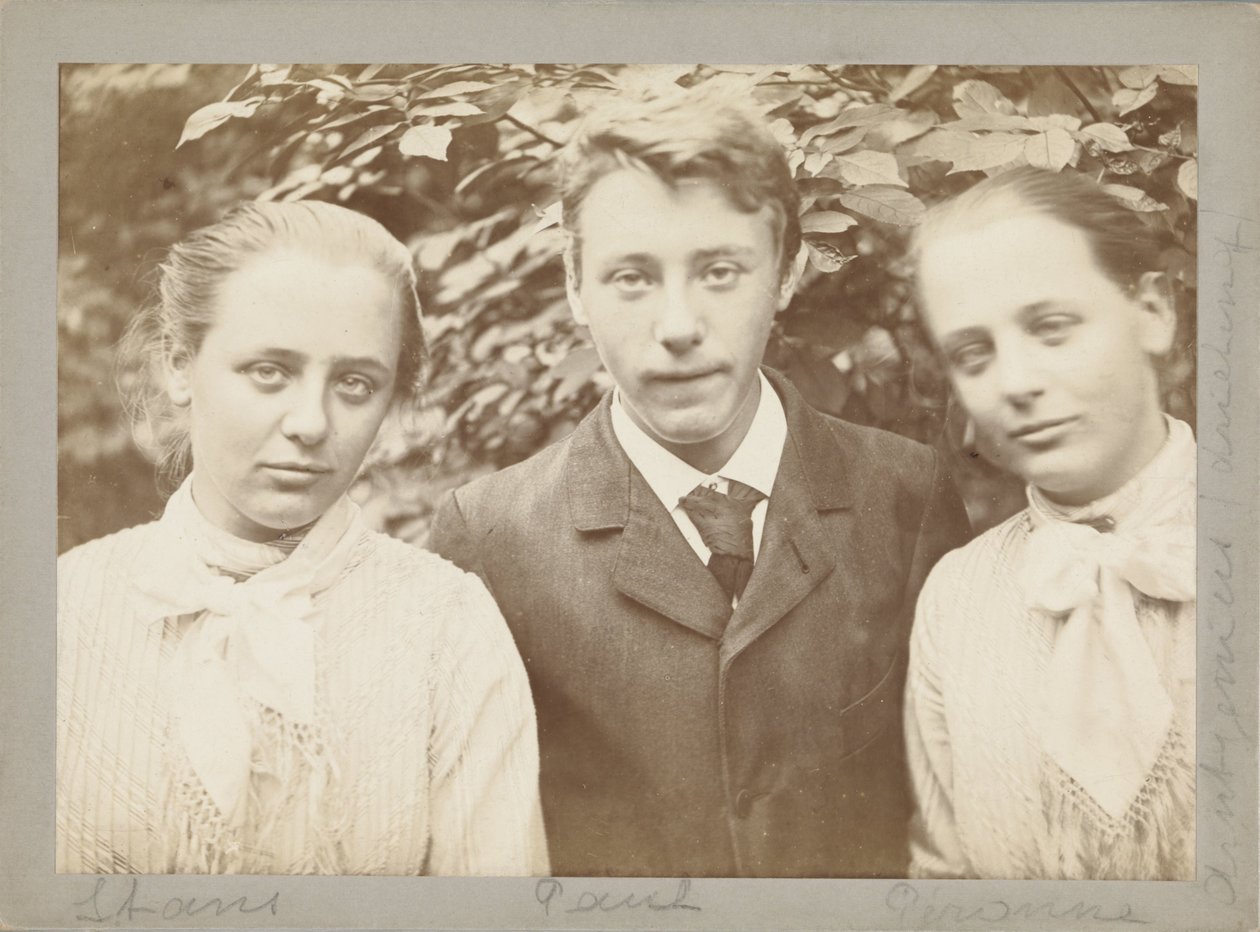 Os trigémeos Stans, Paul e Peronne Arntzenius de Willem Witsen