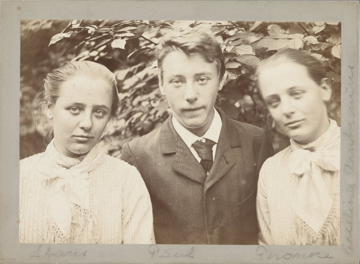 Os trigémeos Stans, Paul e Peronne Arntzenius de Willem Witsen