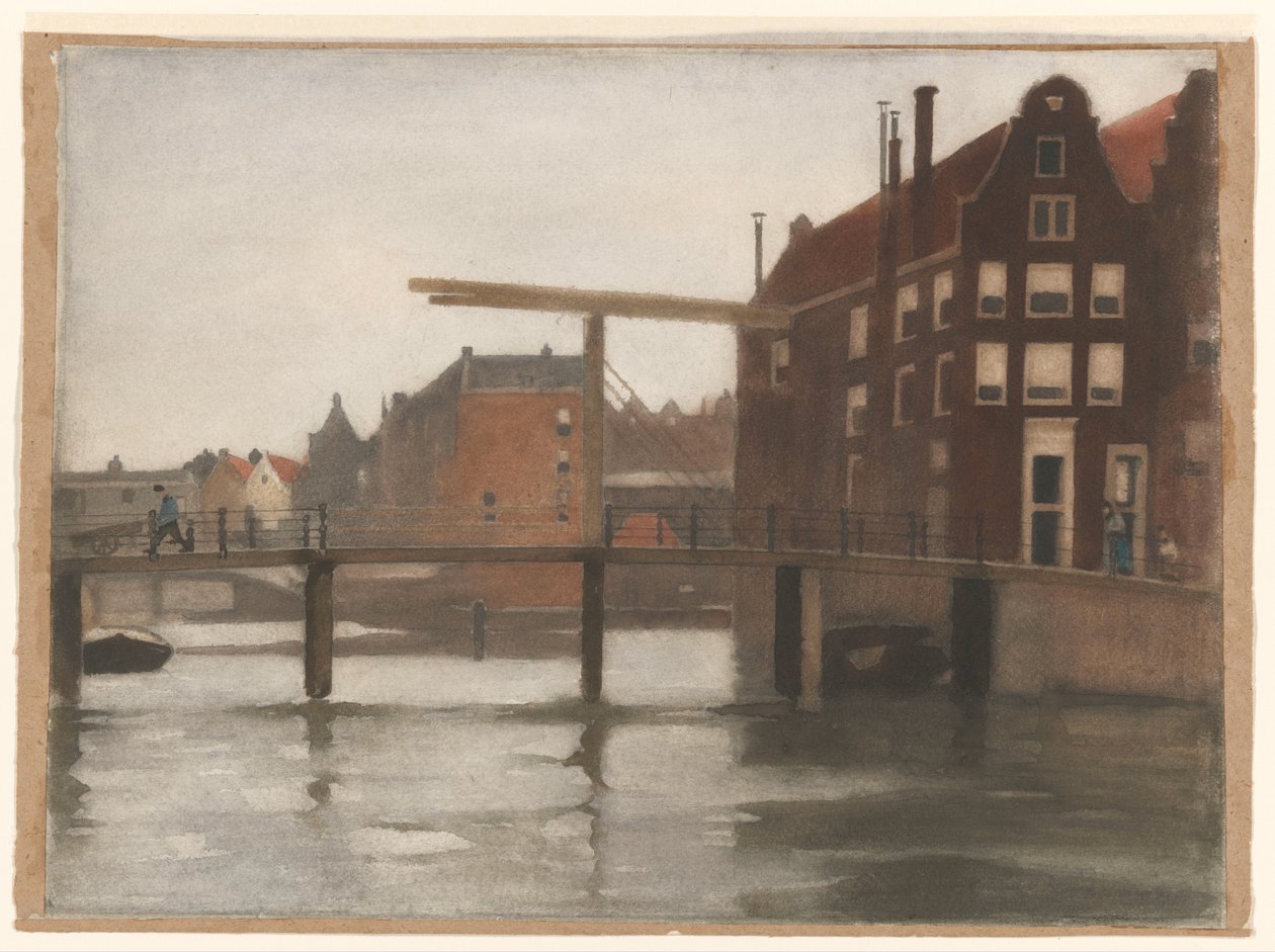Vista de Uilenburg em Amsterdã de Willem Arnoldus Witsen