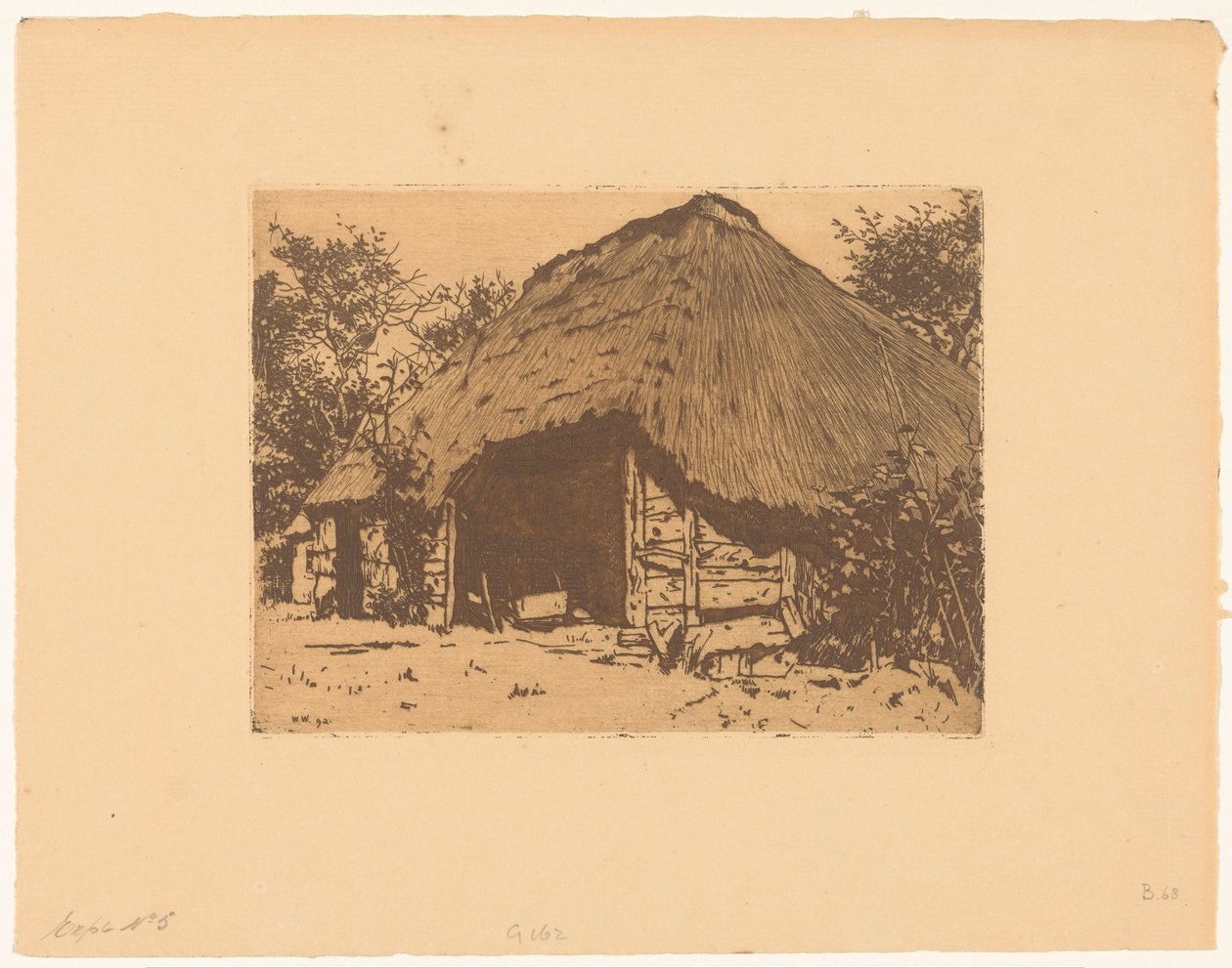 Celeiro aberto em Brabant de Willem Arnoldus Witsen