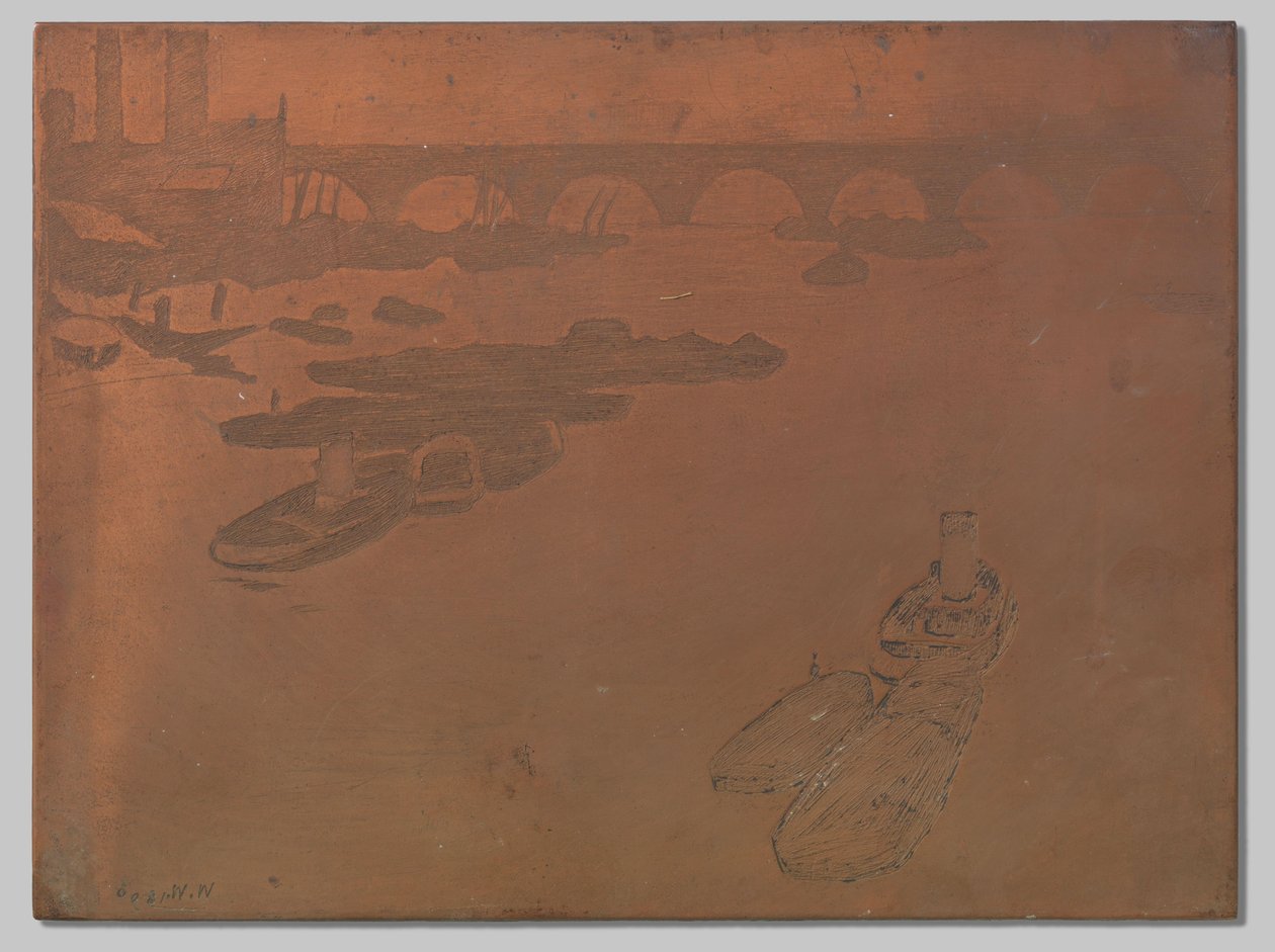 Navios no Tamisa de Willem Arnoldus Witsen