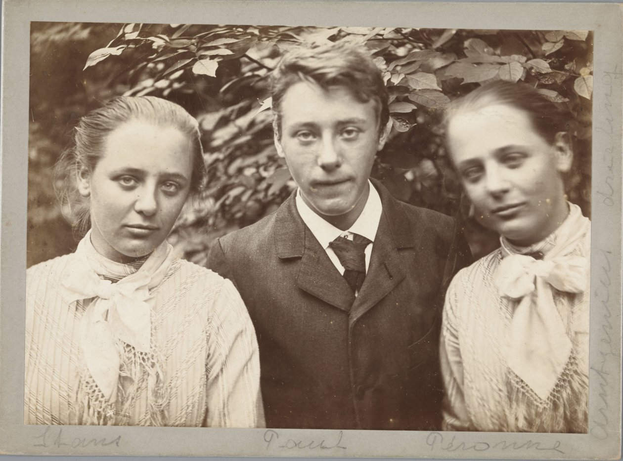 Os trigémeos Stans, Paul e Peronne Arntzenius de Willem Witsen