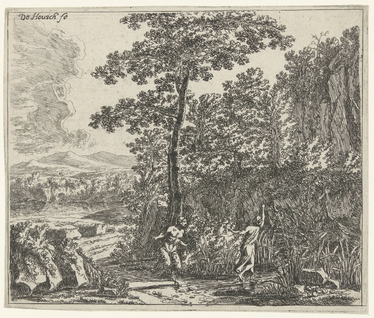 Paisagem com Pan e Syrinx de Willem de Heusch