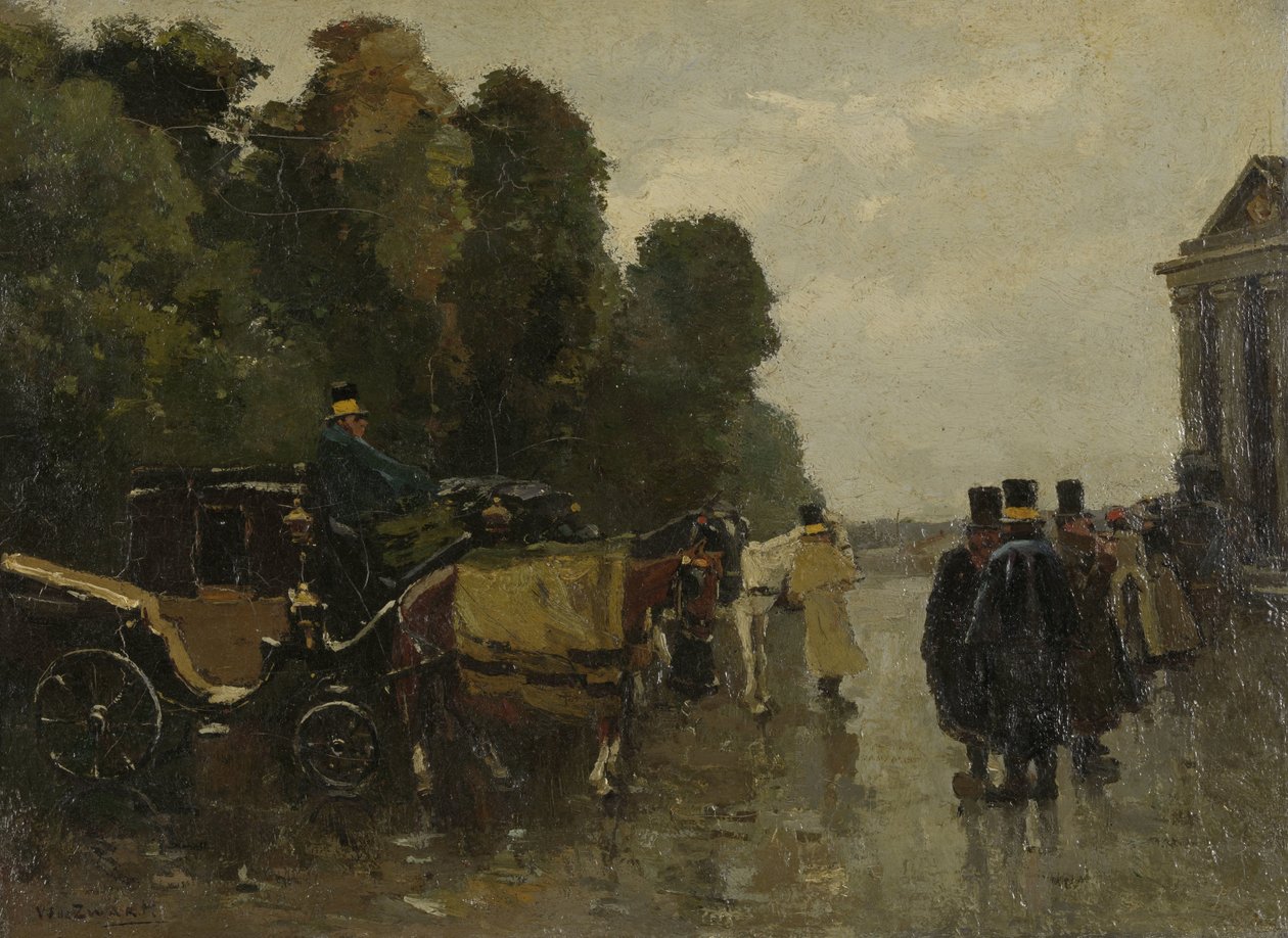 Carruagens e Coachmen à espera
Carruagens com cocheiros de espera de Willem de Zwart