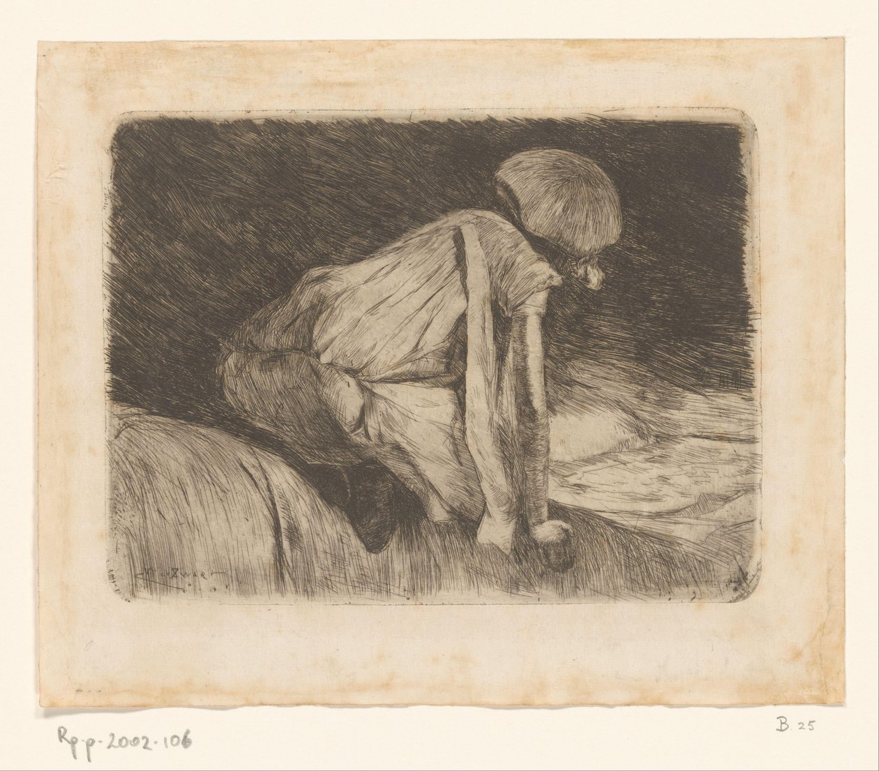 Rapariga leitora (vista por trás) (título original) de Willem de Zwart