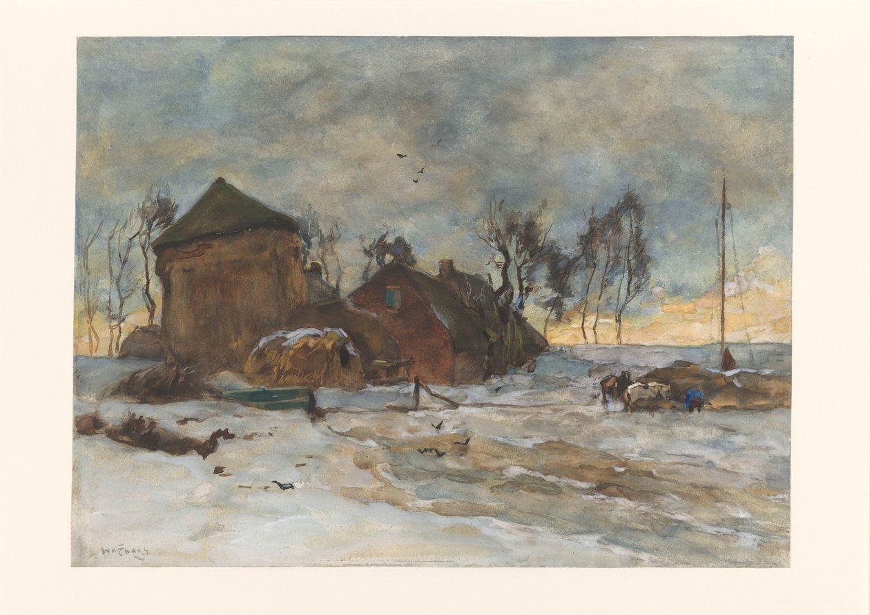 paisagem de inverno de Willem de Zwart