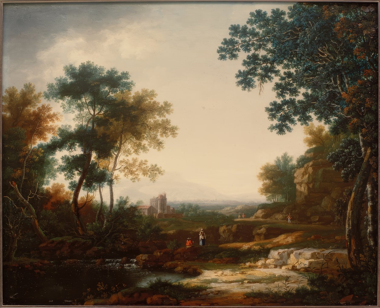 Paisagem com ruínas e figuras de Willem van Bemmel