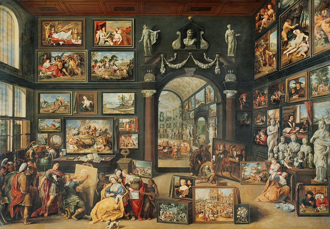 O estúdio de Apelles de Willem van II Haecht
