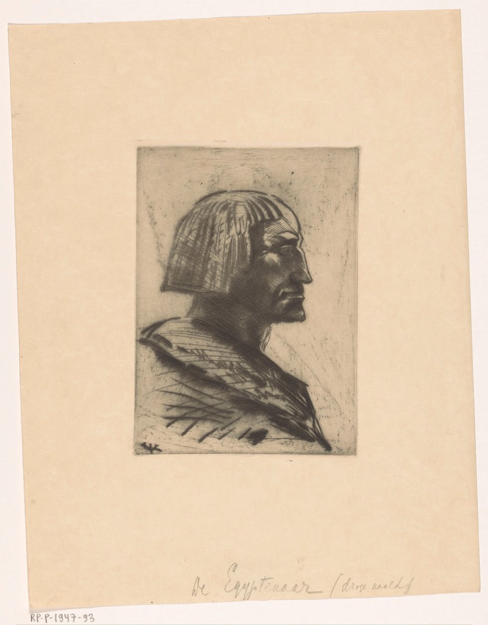 O egípcio (título original sobre o objecto) de Willem van Konijnenburg