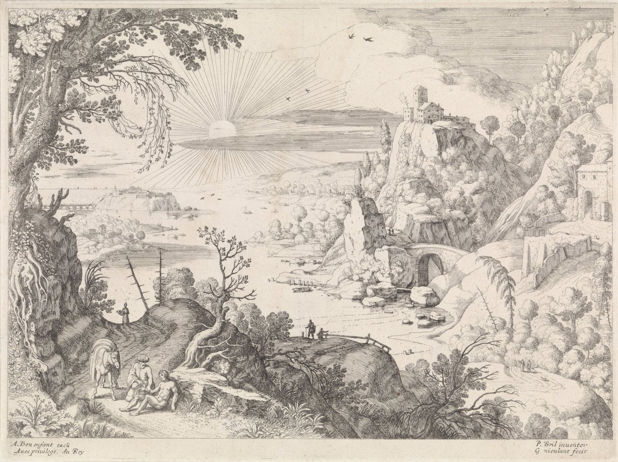 Paisagem com o Bom Samaritano de Willem van Nieulandt (II)