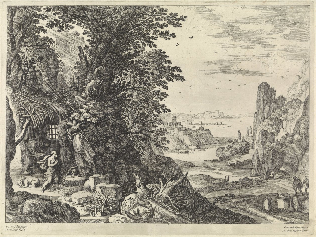 Paisagem com São Jerônimo de Willem van Nieulandt (II)