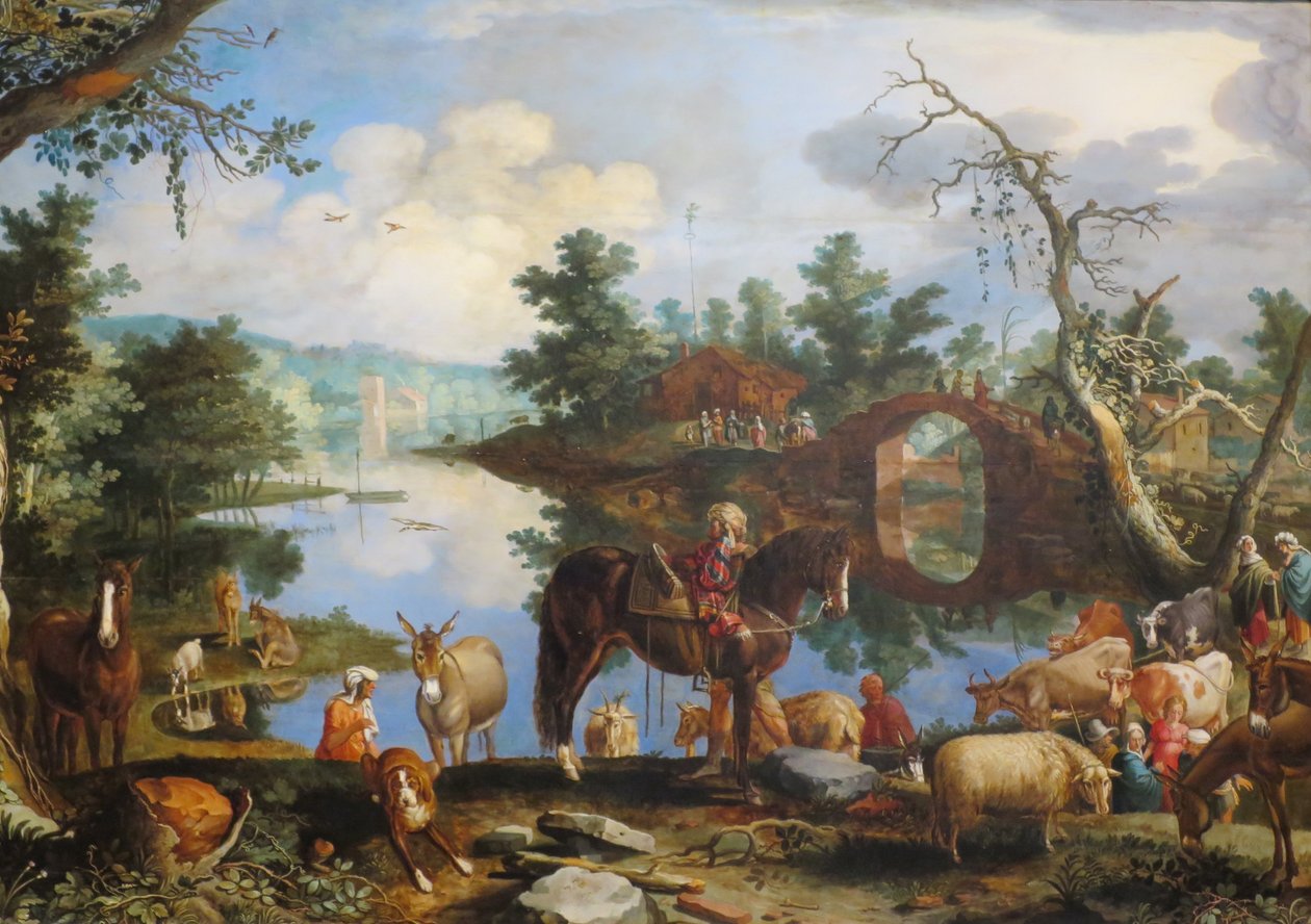 "Jacob regressando a Canaã", Willem van Nieulandt, o Jovem, 1611, Museu Pushkin de Willem van Nieulandt II