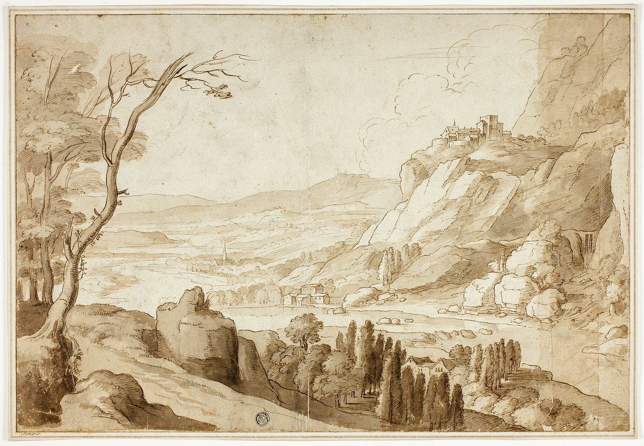 Paisagem do Reno de Willem van Nieuwlandt II