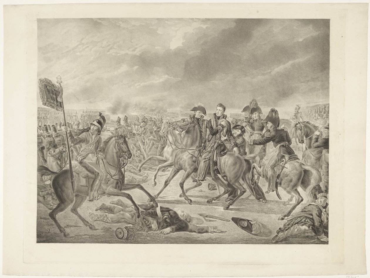 Príncipe de Orange na Batalha de Waterloo, 1815 de Willem van Senus