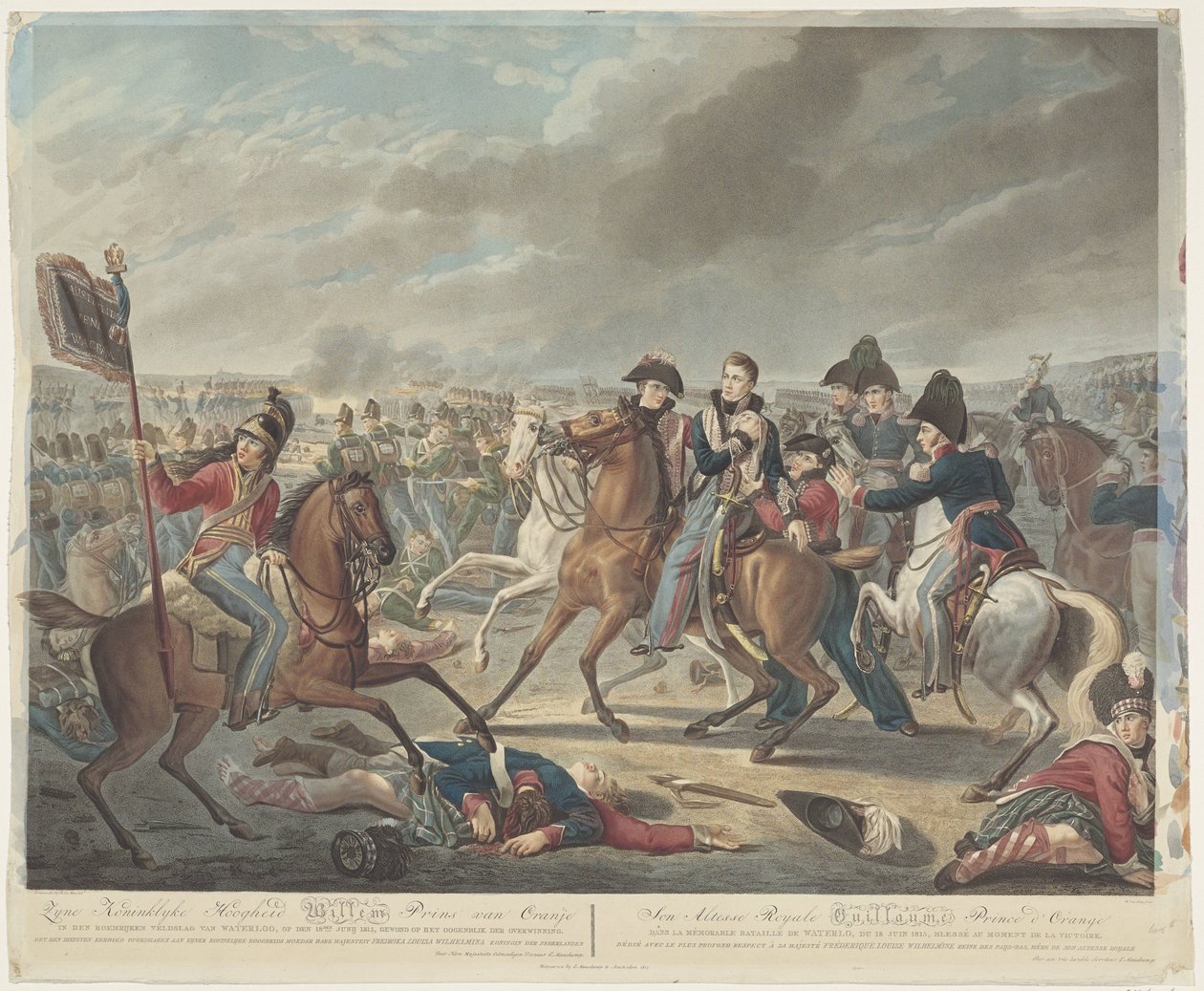 Sua Alteza Real William Prince of Orange na gloriosa batalha de Waterloo, em 18 de Junho de 1815, ferido no momento da vitória / Son Altesse Royale Guillaume Prince d