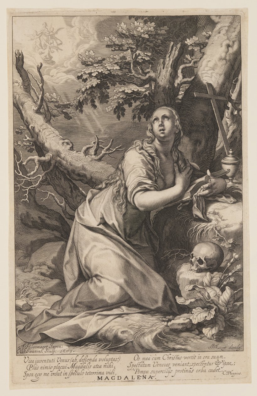 Madalena, de Pecadores do Antigo e do Novo Testamento de Willem van Swanenburgh