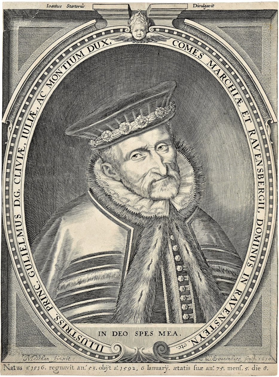 Retrato do duque Guilherme de Jülich-Cleves-Berg 1516-1592, 1610 de Willem van Swanenburgh