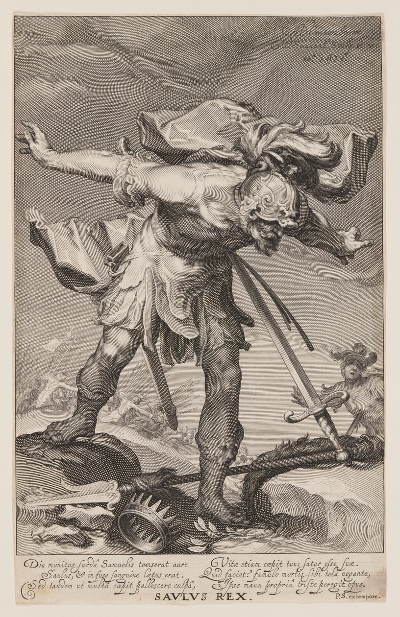 Saulus Rex, de Pecadores do Antigo e do Novo Testamento de Willem van Swanenburgh
