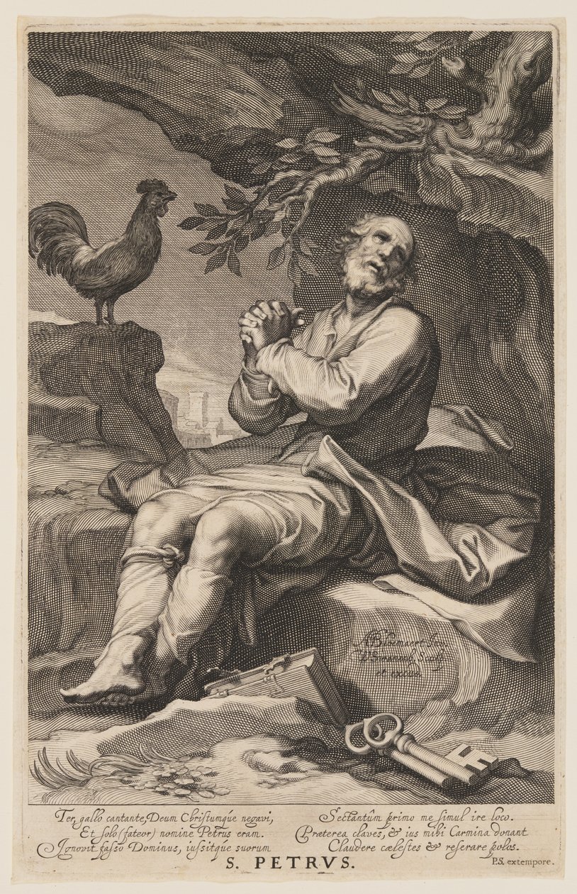 São Petrus, de Pecadores do Antigo e do Novo Testamento de Willem van Swanenburgh