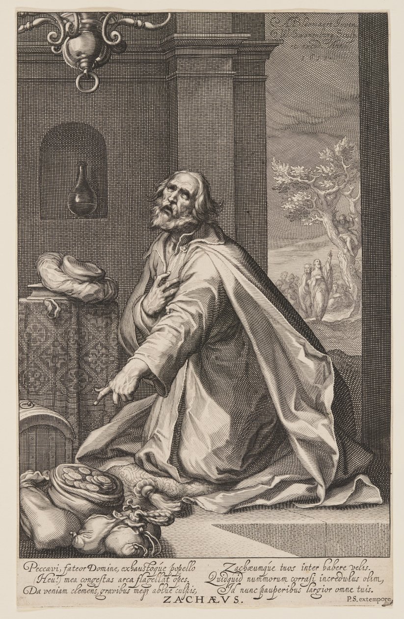 Zacarias, de Pecadores do Antigo e do Novo Testamento de Willem van Swanenburgh
