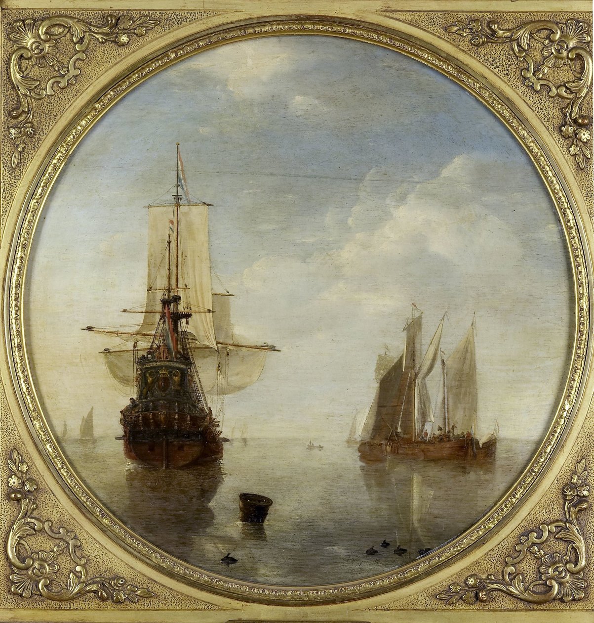 Navios na âncora de Willem van de Velde (II)