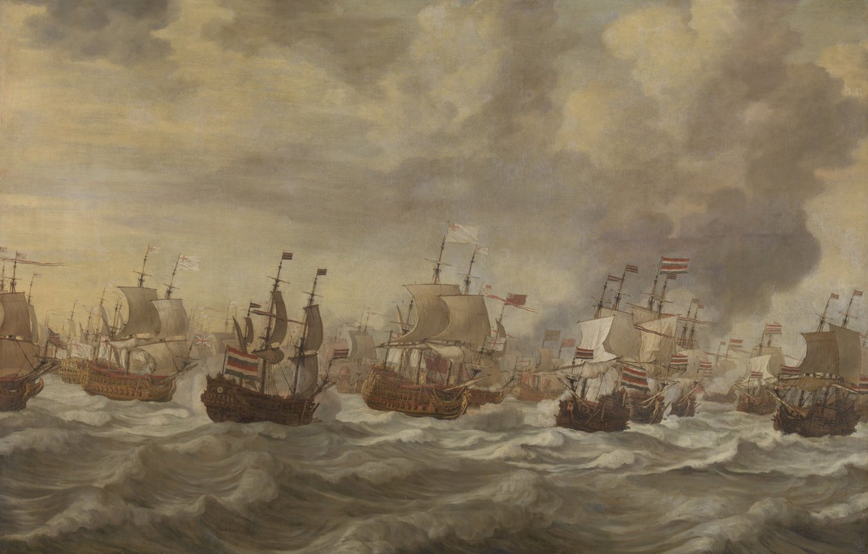Episódio da Batalha Naval dos Quatro Dias de junho de 1666 de Willem van de Velde