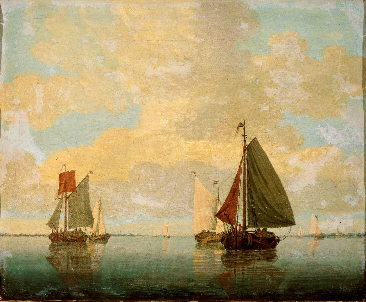 Barcos à vela, século XVII de Willem van de Velde the Younger